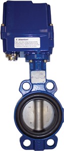 Electrically Actuated Wafer Pattern Butterfly Valve